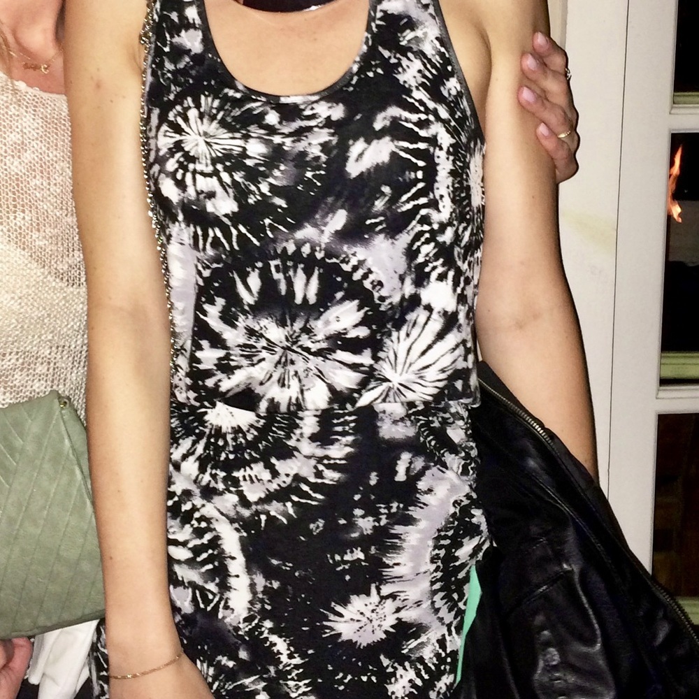 Tie dye maxi dress